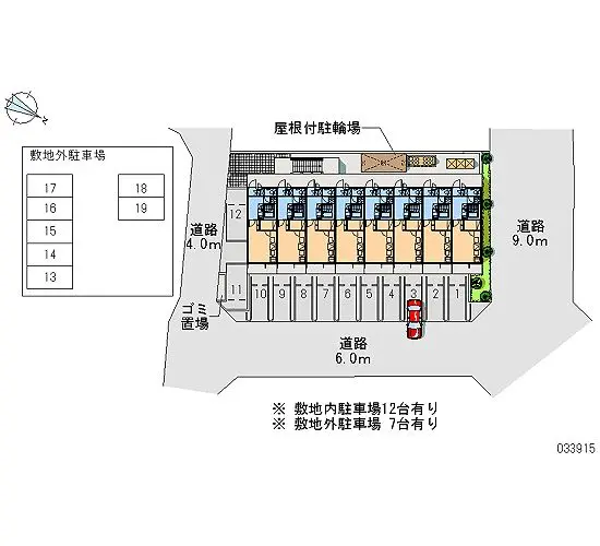 ★手数料０円★常滑市北条　月極駐車場（LP）